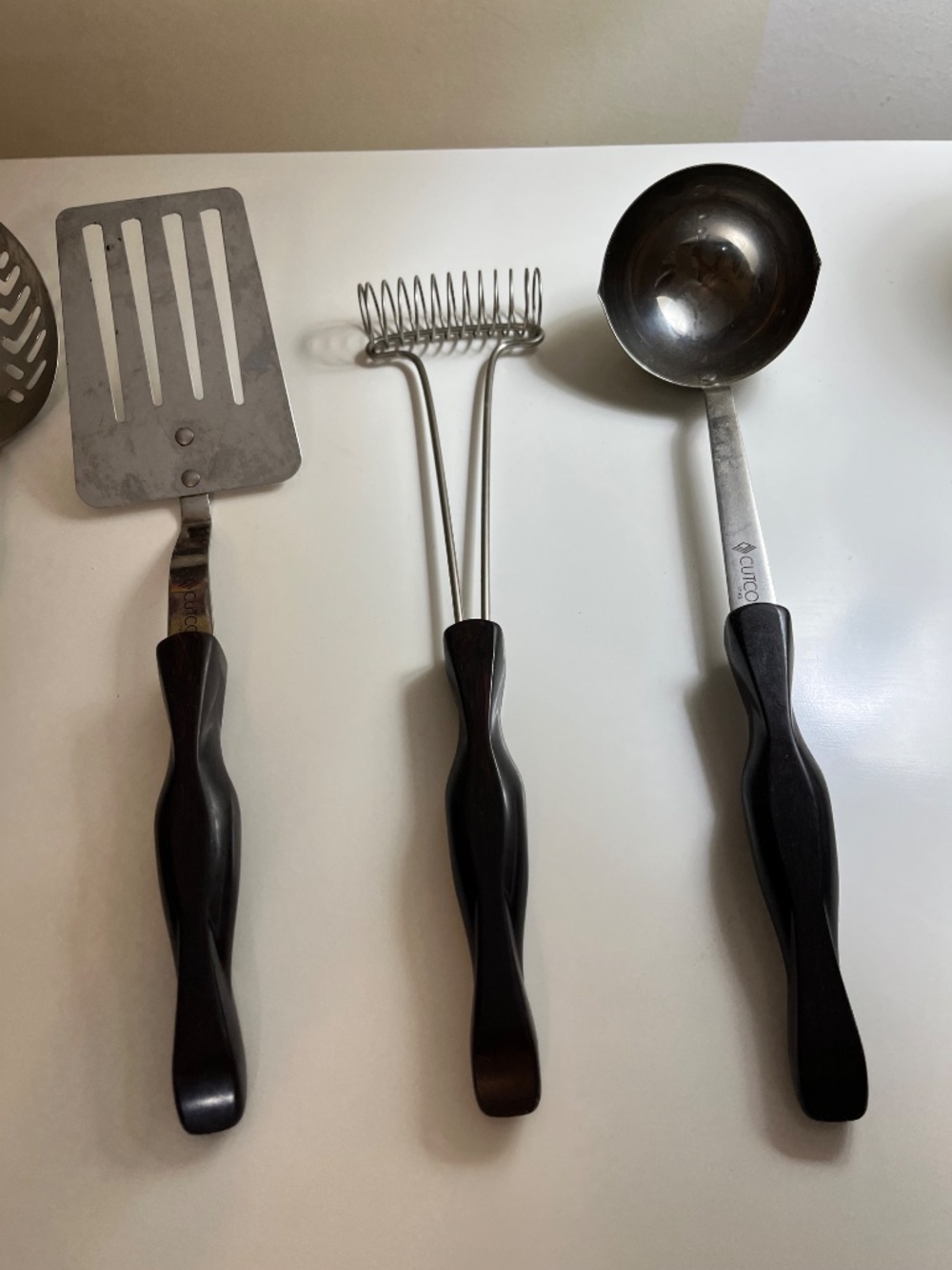 Cutco Kitchen Utensil Set USA Made β Ladle, Slotted Spoon, Turner - Picture 5 of 7